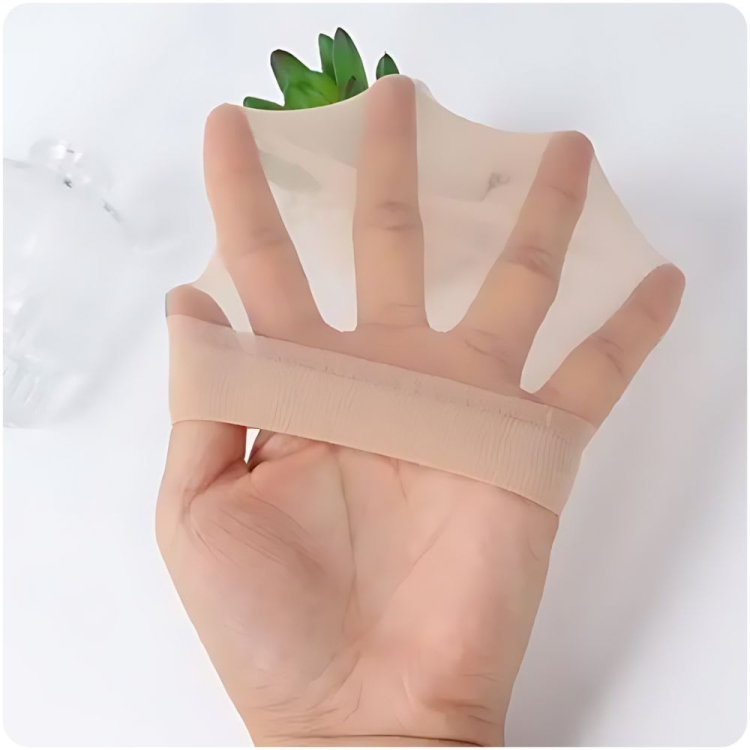 10 PAR Skarpety rajstopowe damskie z wzmocnionymi palcami transparentne cieliste