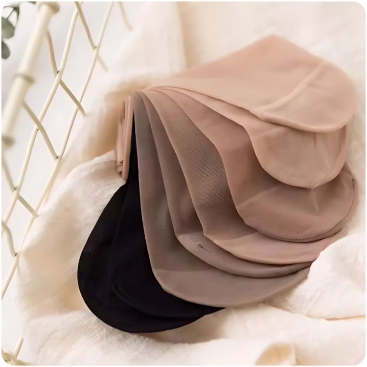 10 PAR Skarpety rajstopowe damskie z wzmocnionymi palcami transparentne brązowe