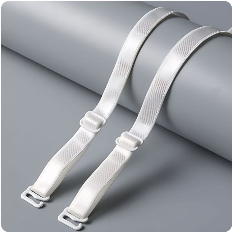 Ramiączka do stanika uniwersalne regulowane 12 mm białe