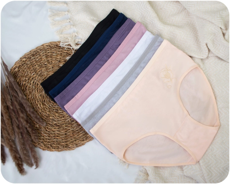 Majtki damskie bawełniane z wysokim stanem 6-pak
