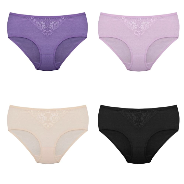 Majtki bawełniane damskie z wysokim stanem