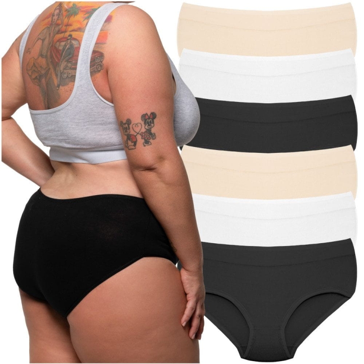 Majtki bambusowe damskie wysoki stan