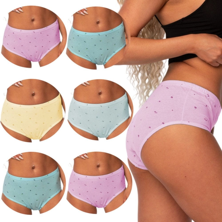 Cotton World majtki z wysokim stanem bawełniane