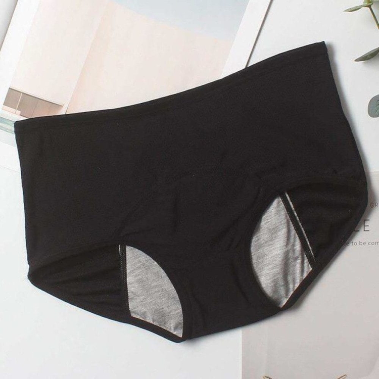 Majtki menstruacyjne czarne figi zestaw 3pak