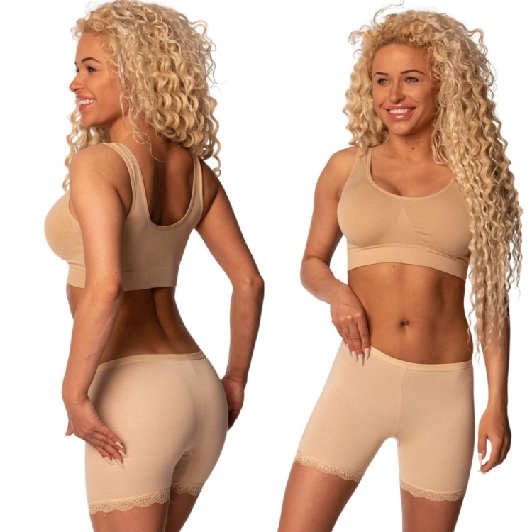 Koronkowe majtki przeciw otarciom ud