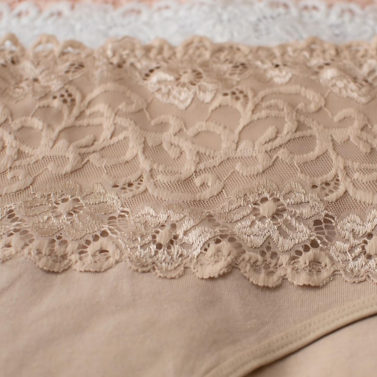 Majtki z koronką wysoki stan zestaw 5-pak