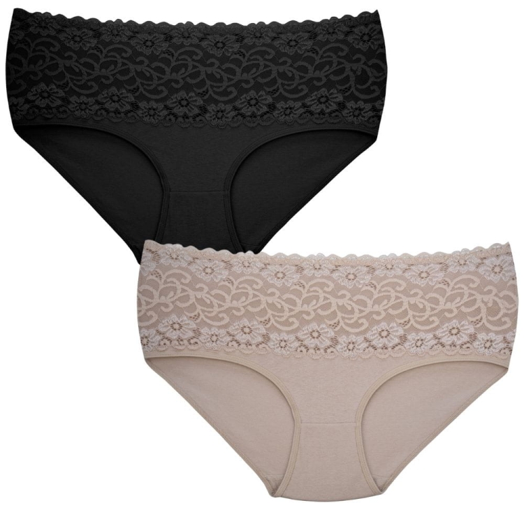 Majtki z koronką wysoki stan zestaw 5-pak