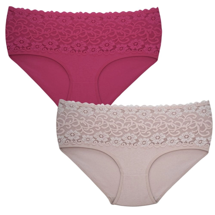 Majtki z koronką wysoki stan zestaw 5-pak