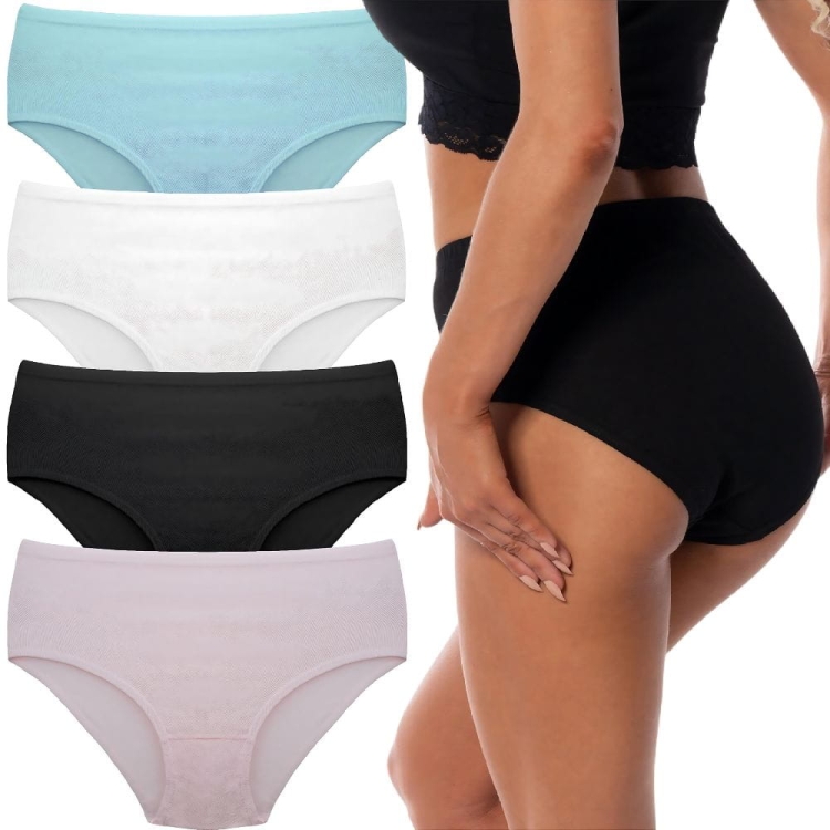 Majtki figi damskie gładkie 5-pak