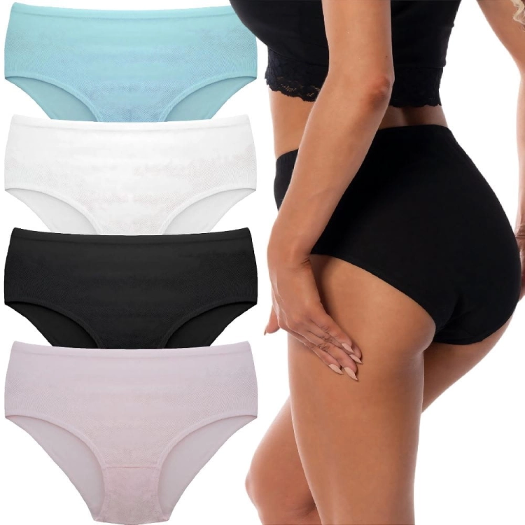 Majtki figi damskie gładkie 5-pak