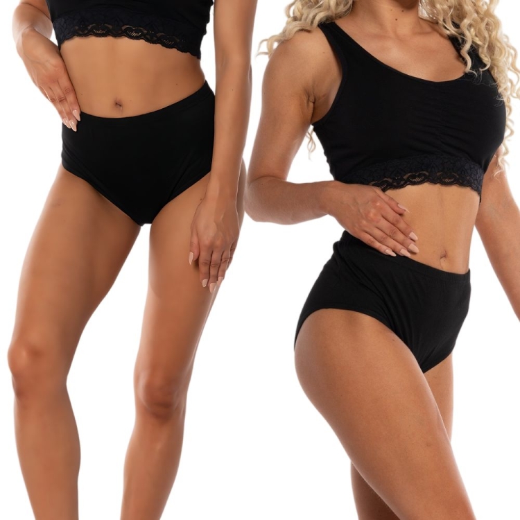 Majtki figi damskie gładkie 5-pak