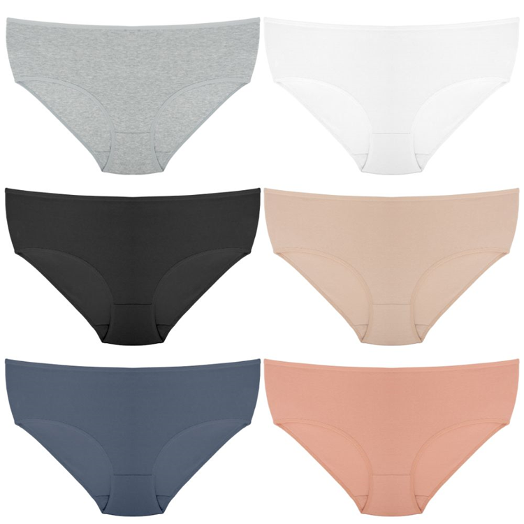 Majtki z wysokim stanem bawełniane 6-pak