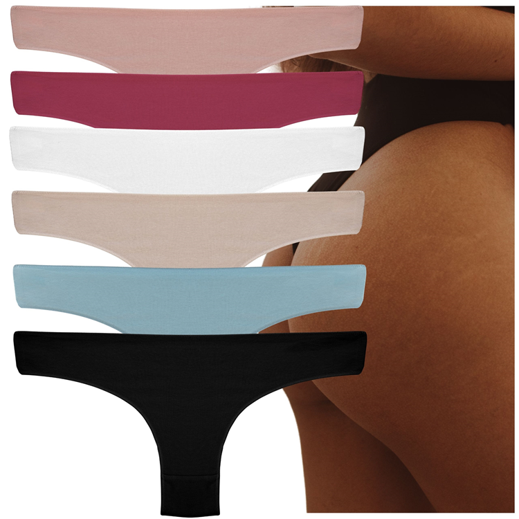 6 x Figi damskie majtki bawełniane wycięte