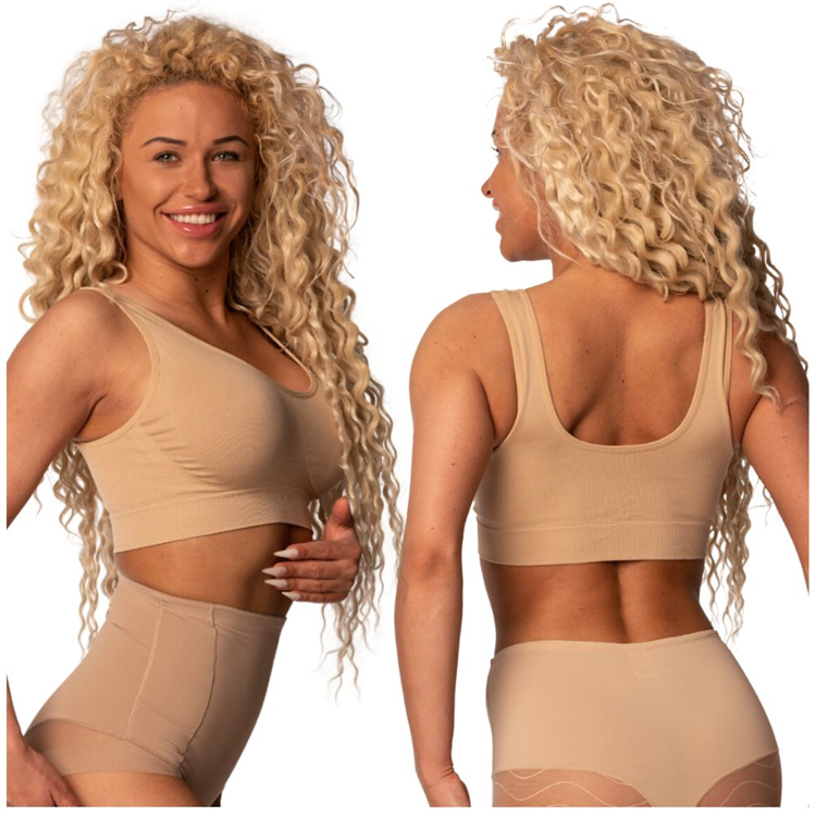Biustonosz bez fiszbin sportowy top