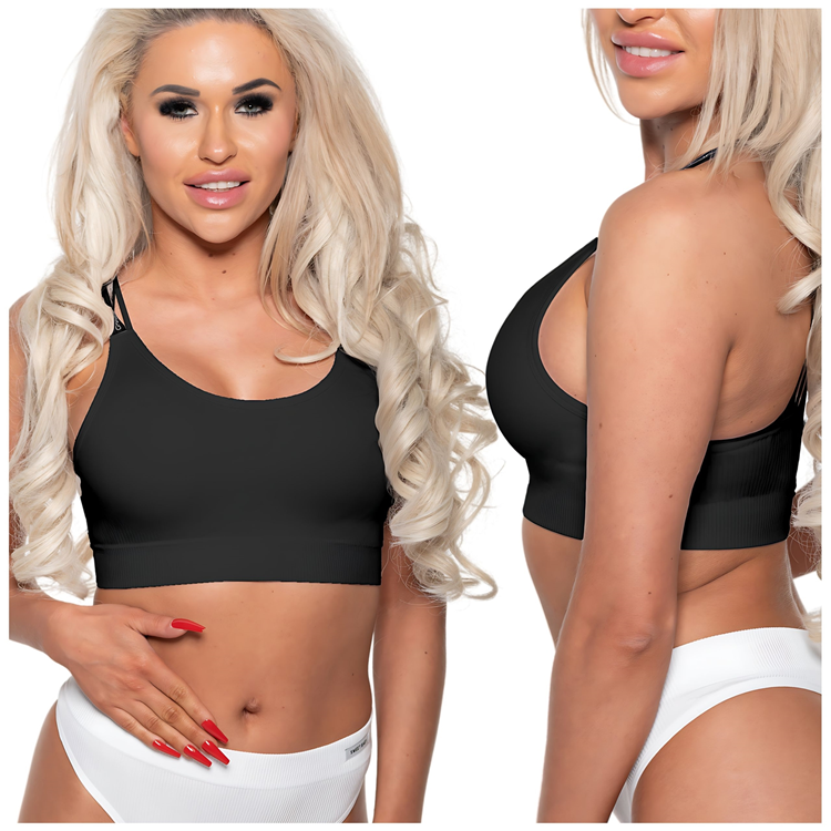 Biustonosz sportowy stanik Greenice paseczki