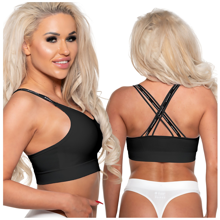 Biustonosz sportowy stanik Greenice paseczki