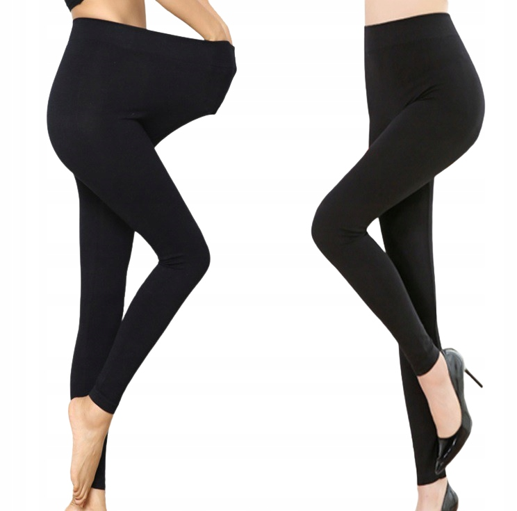 Legginsy getry bambusowe czarne