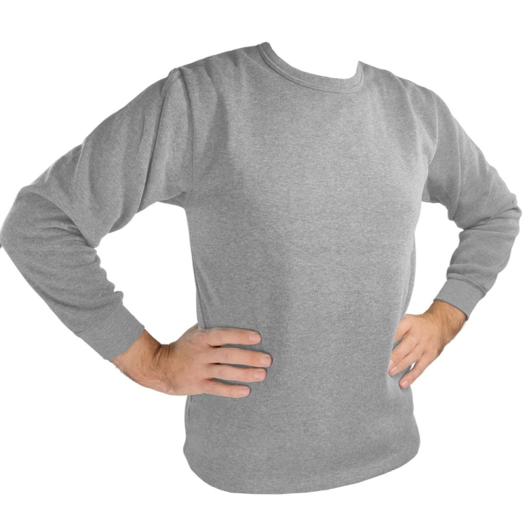 Kalesony i bluzka z długim rękawem jasnoszare