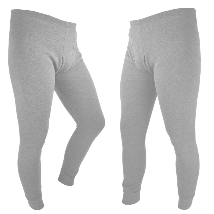 Kalesony i bluzka z długim rękawem jasnoszare