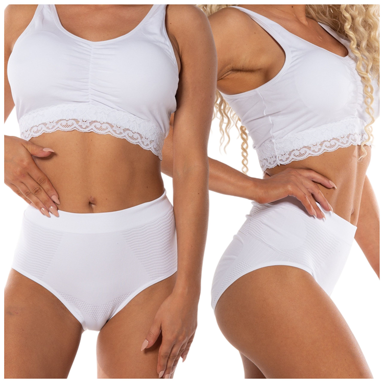 Majtki wyszczuplające brzuch modelujące pośladki