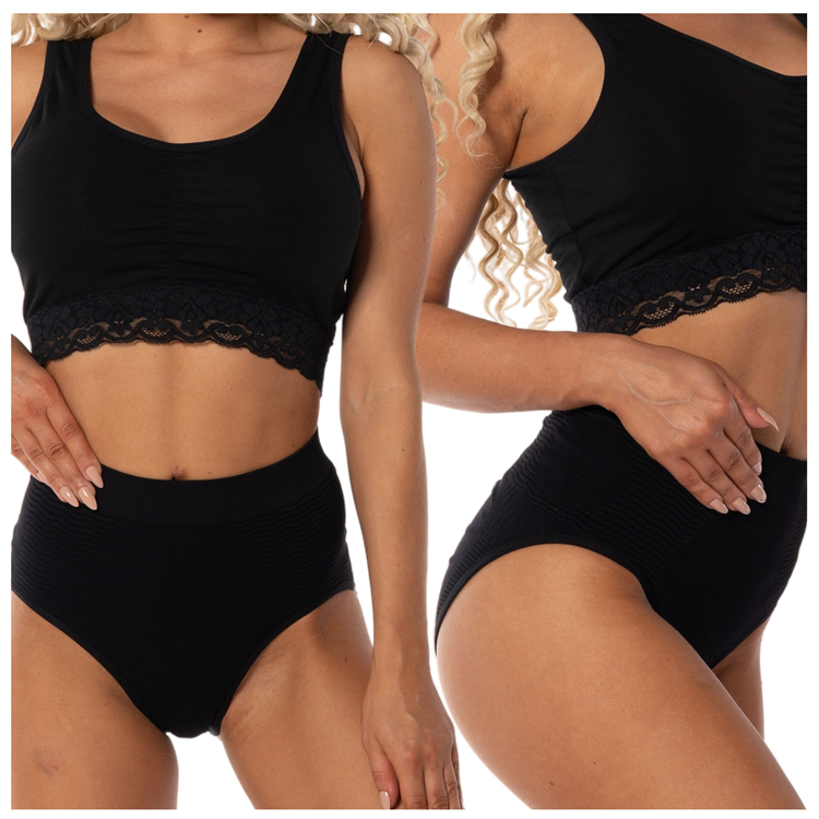 Majtki wyszczuplające brzuch modelujące pośladki