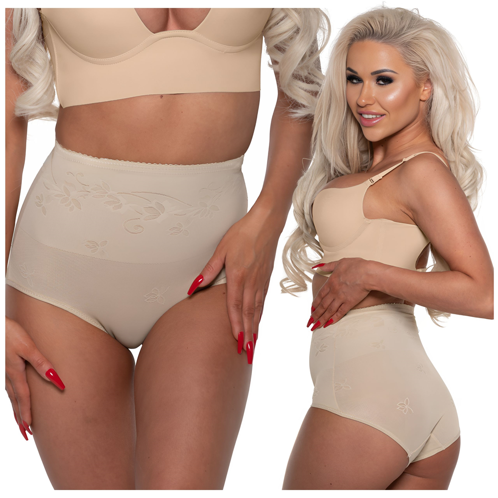 Majtki wyszczuplające i modelujące Kylec beżowe