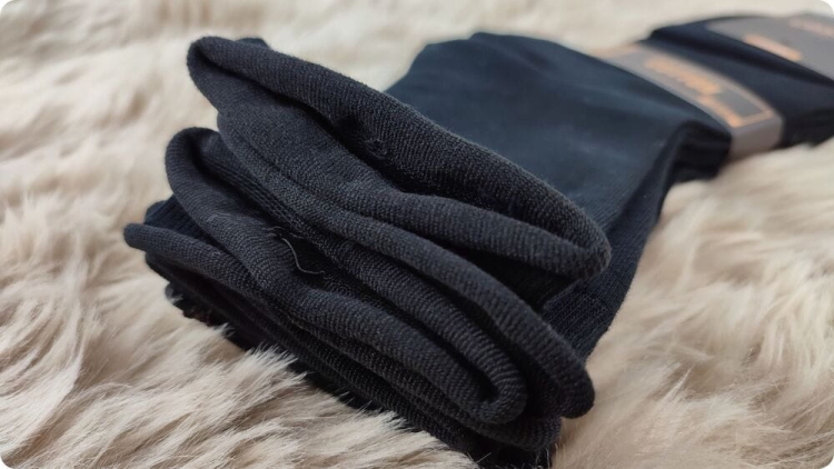 Skarpetki bezuciskowe bawełniane czarne 5-pak