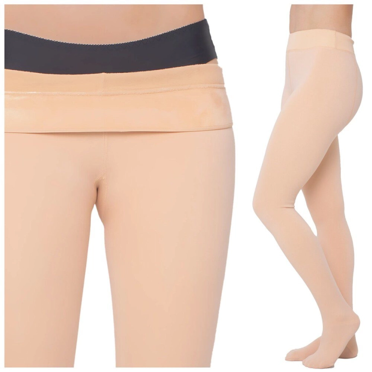 Ocieplane rajstopy czarne damskie 380 DEN