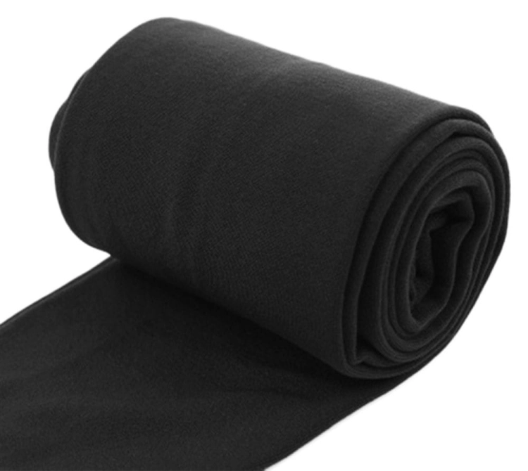 Ocieplane legginsy czarne z futerkiem zimowe