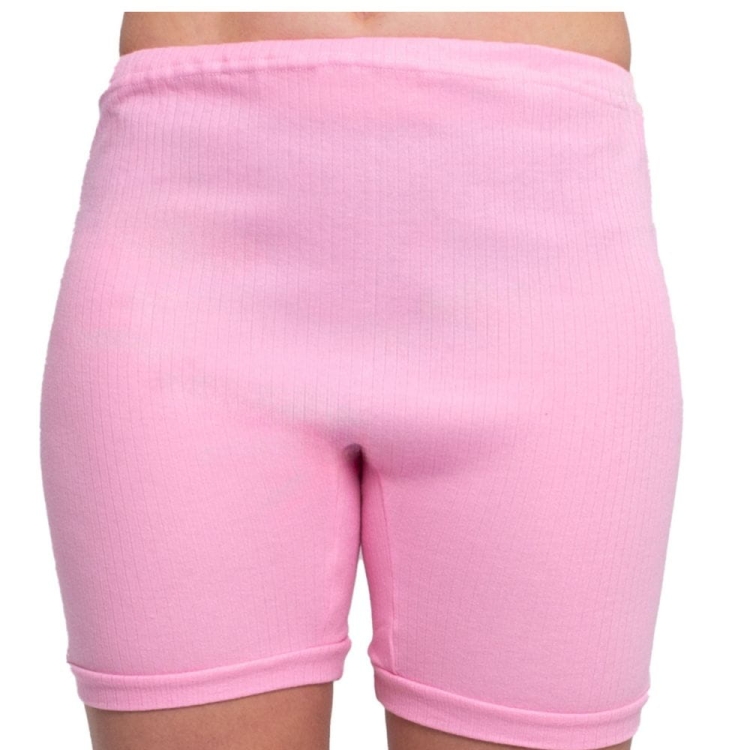 Pantalony damskie ocieplane różowe