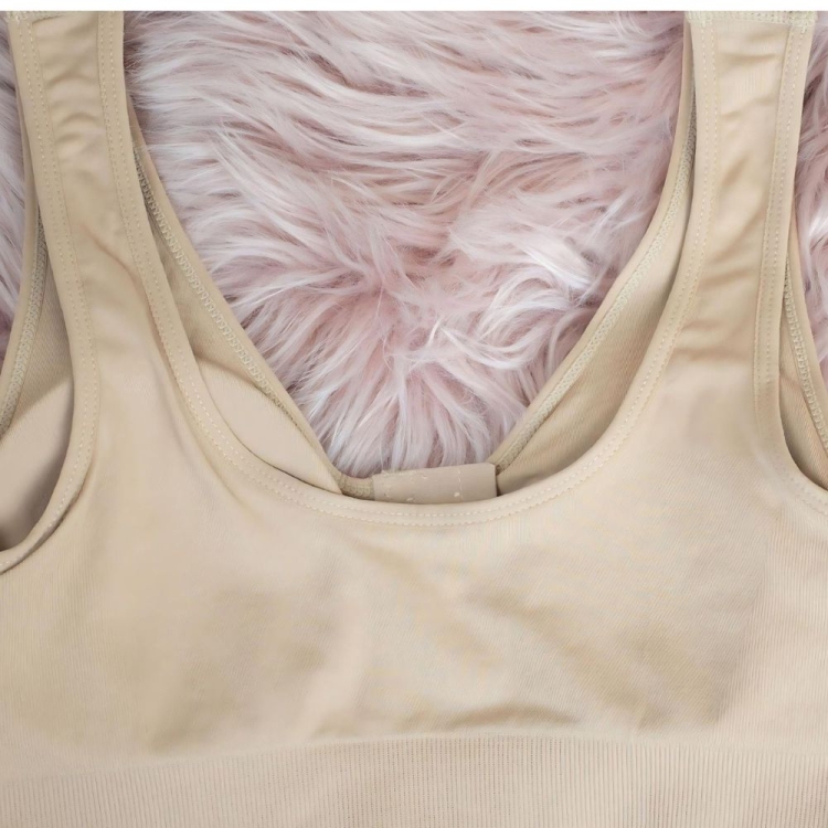 Biustonosz damski zapinany z przodu bez fiszbin biały