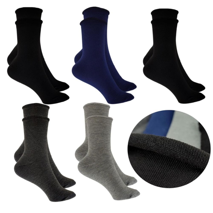 Skarpetki bezuciskowe bawełniane zestaw 5 par mix kolorów