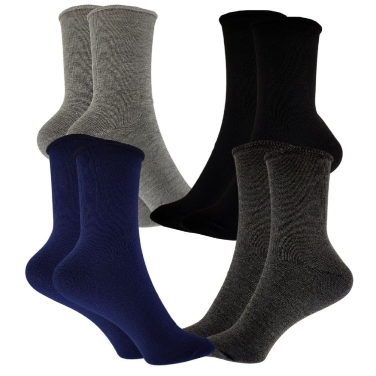 Skarpetki bezuciskowe bawełniane zestaw 5 par mix kolorów