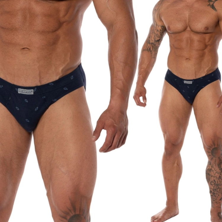 Slipy męskie bawełniane wzory mix kolorów Cotton World 3-pak