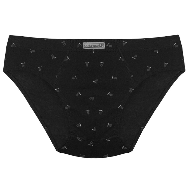 Slipy męskie bawełniane wzory mix kolorów Cotton World 3-pak