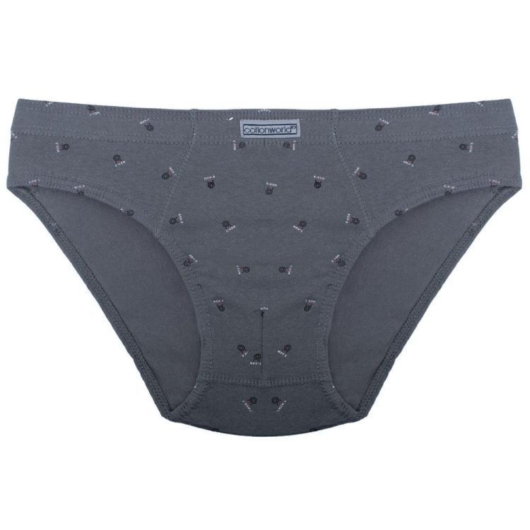 Slipy męskie bawełniane wzory mix kolorów Cotton World 3-pak