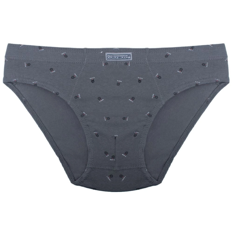 Slipy męskie bawełniane wzory mix kolorów Cotton World 3-pak