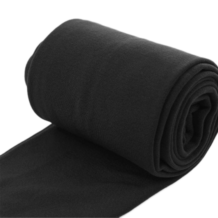 Legginsy ocieplane damskie z wysokim stanem futerko czarne