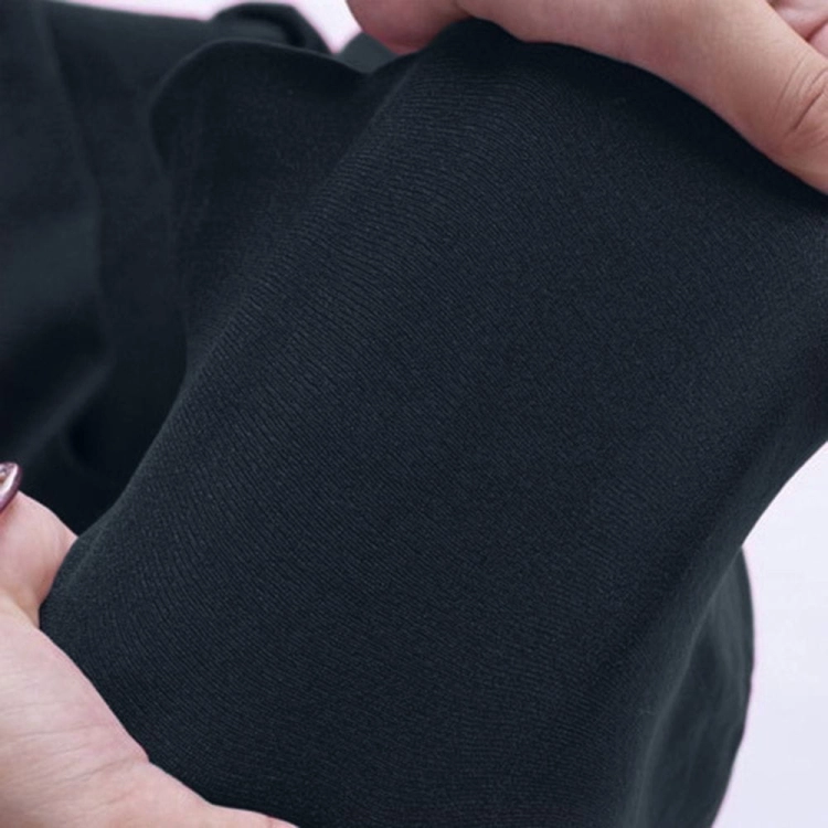 Legginsy ocieplane damskie z wysokim stanem futerko czarne