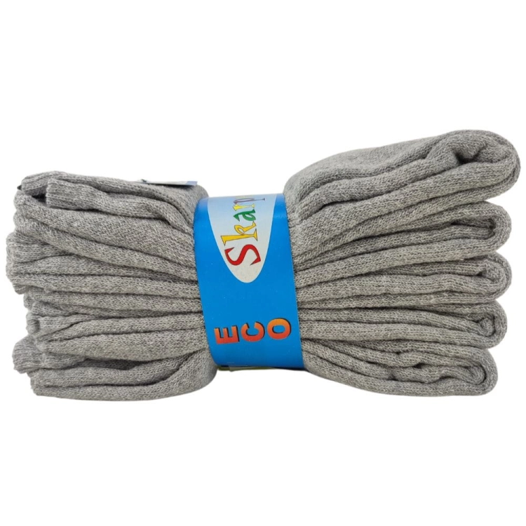 5-PAK Skarpety bawełniane męskie bezuciskowe szare