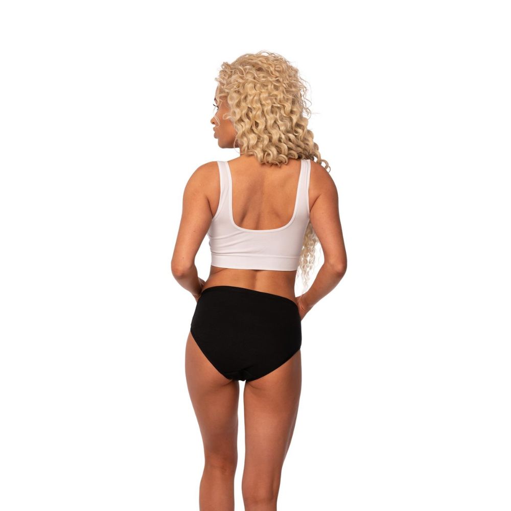 Biustonosz sportowy top push-up fitness biały