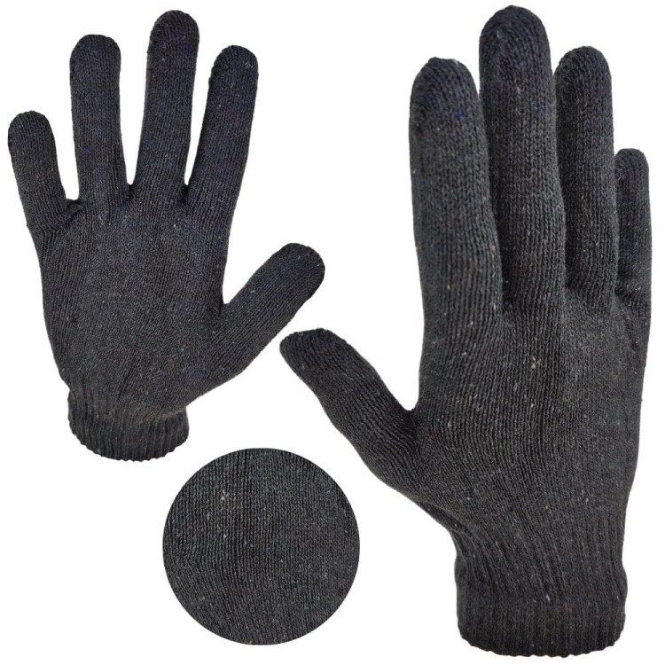 Rękawiczki zimowe uniwersalne uniseks szare