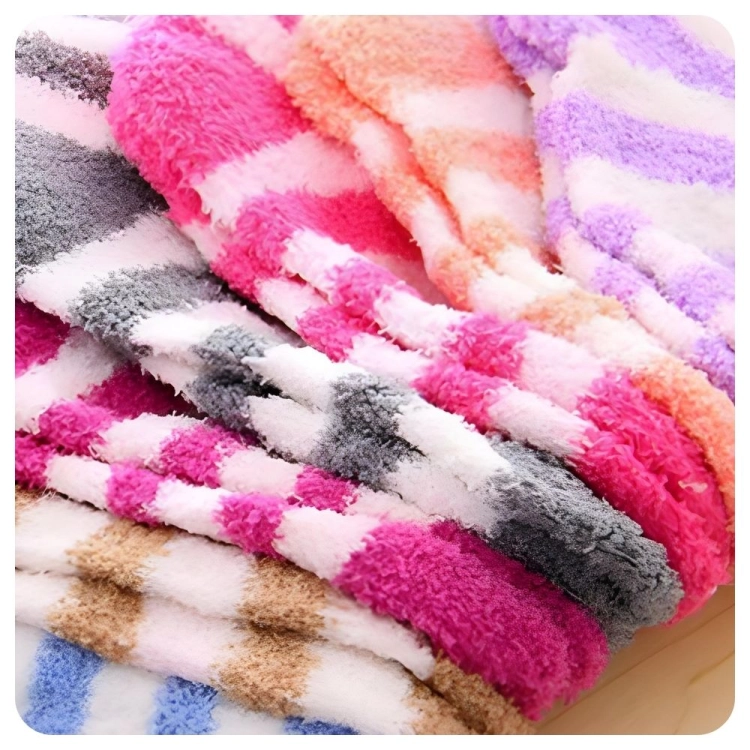 12 PAR Skarpety damskie ciepłe zimowe skarpetki bukla mix kolorów