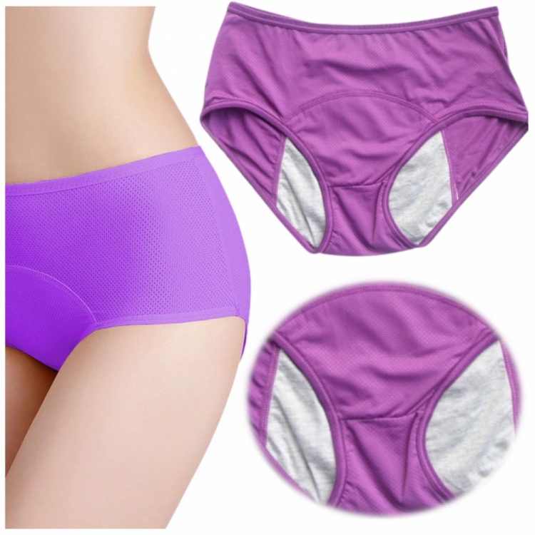 Majtki menstruacyjne na okres chłonne wielorazowe fioletowe