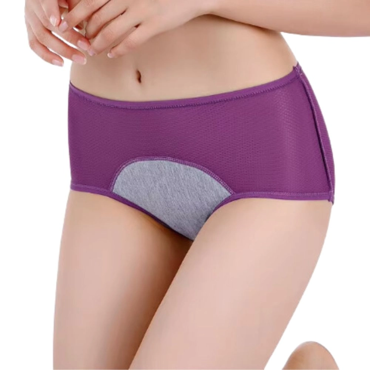 Majtki menstruacyjne na okres chłonne wielorazowe fioletowe