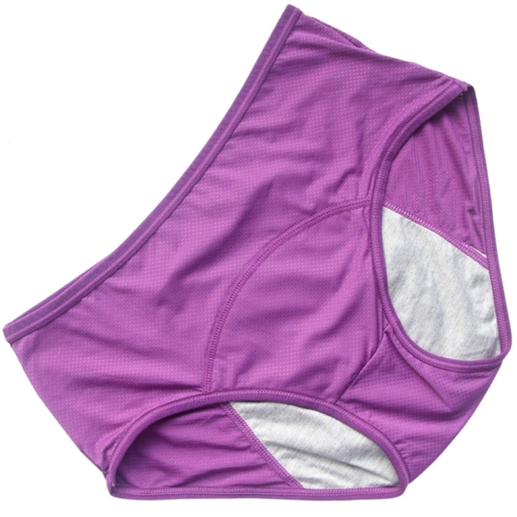 Majtki menstruacyjne na okres chłonne wielorazowe fioletowe