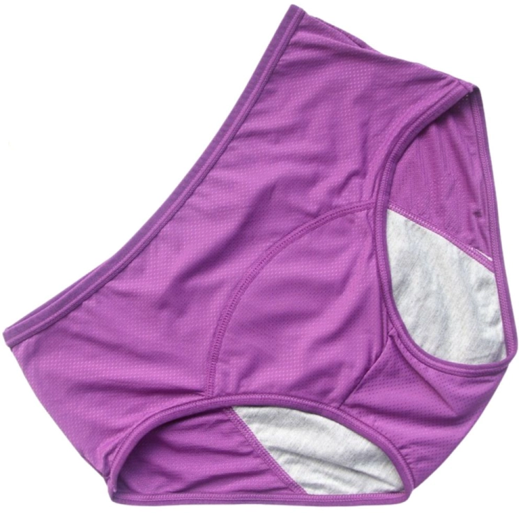 Majtki menstruacyjne na okres chłonne wielorazowe fioletowe