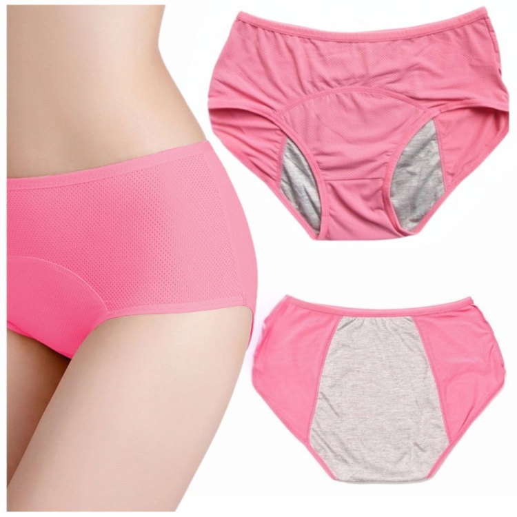 Majtki menstruacyjne na okres chłonne wielorazowe różowe