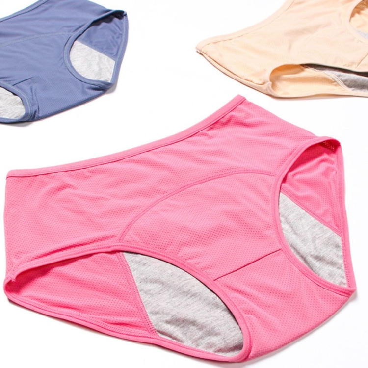 Majtki menstruacyjne na okres chłonne wielorazowe różowe