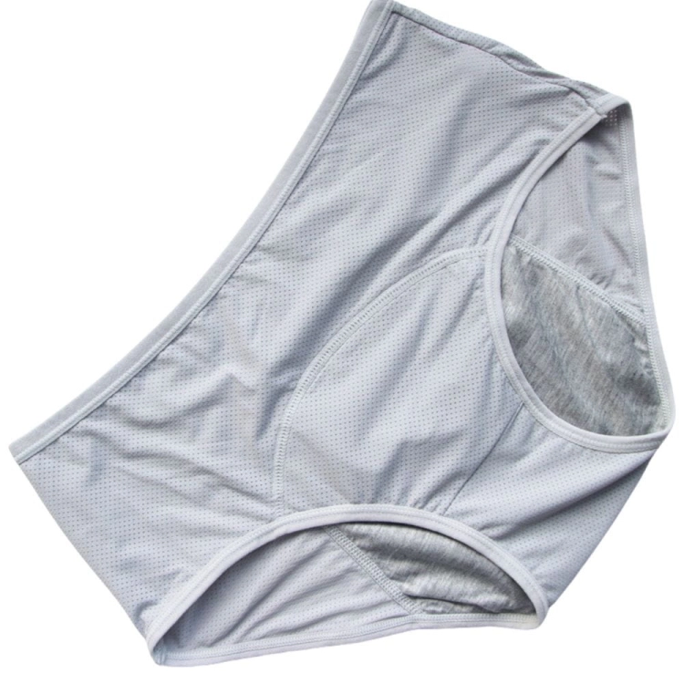 Majtki menstruacyjne na okres chłonne wielorazowe szare